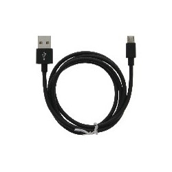 MOB kabelis:A USB-A - MicroUSB 2.4A, 1m, melns