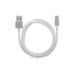 MOB kabelis:A USB-A - MicroUSB 2.4A, 1m, balts