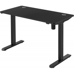 Regulējama augstuma galds melns 120x60