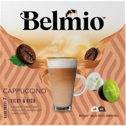 Kafija kafijas automātiem Belmio Dolce gusto cappuccino BLIO80011, 16 kapsulas kastītē