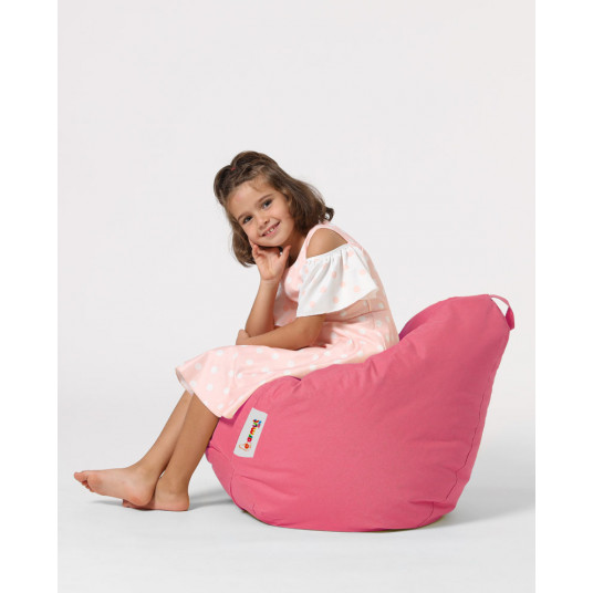 Bērnu pupiņu maiss Premium - rozā