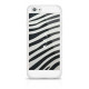 White Diamonds Safari Zebra Silicone Case With Swarovski Crystals for Apple iPhone 6 / 6S Black - White