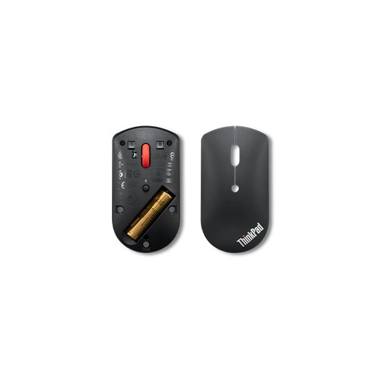 Lenovo ThinkPad Bluetooth Silent Mouse bez akumulatora, melns, Bluetooth 5.0