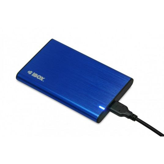 iBox HD-05 HDD/SSD korpuss, zils 2,5 collu