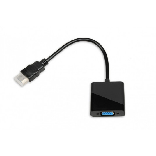 iBox IAHV01 video kabeļa adapteris HDMI A tipa (standarta) VGA (D-Sub) melns