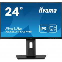 60,5 cm/24 collu (1920 x 1080) Iiyama ProLite XUB2493HS-B5 16:9 4ms IPS HDMI VESA šarnīra skaļrunis FullHD melns