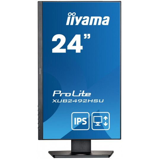 60,5 cm/24 collu (1920 x 1080) Iiyama ProLite XUB2493HS-B5 16:9 4ms IPS HDMI VESA šarnīra skaļrunis FullHD melns