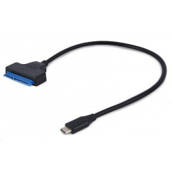 Gembird USB 3.0 Type-C vīrišķais uz SATA 2.5 diskdziņa adapteris USB kabelis 0,2 m 2,0 USB C Melns