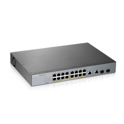 Zyxel GS1350-18HP-EU0101F tīkla slēdzis pārvaldīts L2 Gigabit Ethernet (10/100/1000) Power over Ethernet (PoE) pelēks