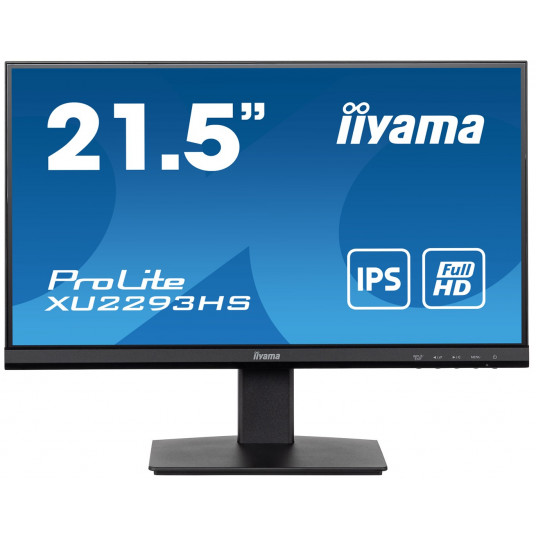 21,5 collu/54,6 cm (1920 x 1080) iiyama XU2293HS-B5 3 ms HDMI DisplayPort skaļrunis FullHD melns
