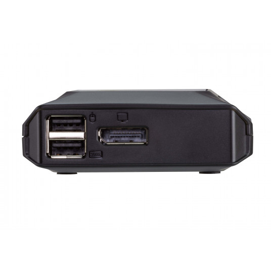 Aten US3312 2 portu USB-C 4K DisplayPort KVM slēdzis ar tālvadības porta atlasītāju