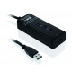 iBox IUH3FB interfeisa centrmezgls 5000 Mbit/s Melns