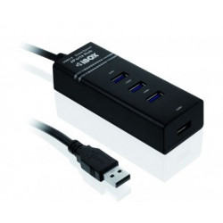 iBox IUH3FB interfeisa centrmezgls 5000 Mbit/s Melns