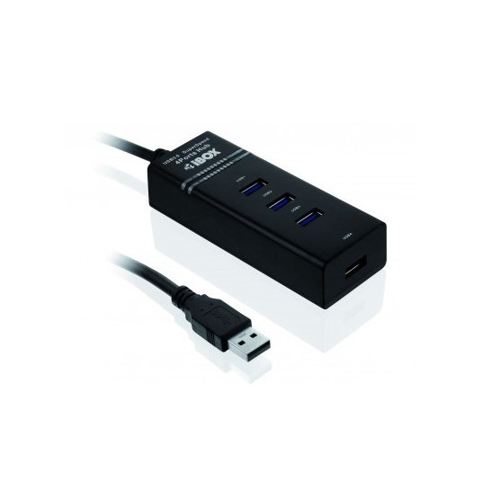 iBox IUH3FB interfeisa centrmezgls 5000 Mbit/s Melns