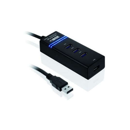 iBox IUH3FB interfeisa centrmezgls 5000 Mbit/s Melns