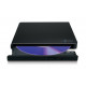Hitachi-LG plāns pārnēsājamais DVD rakstītājs optiskais diskdzinis DVD±RW melns