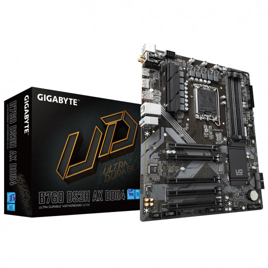 Gigabyte B760 DS3H AX DDR4 mātesplate Intel B760 Express LGA 1700 ATX