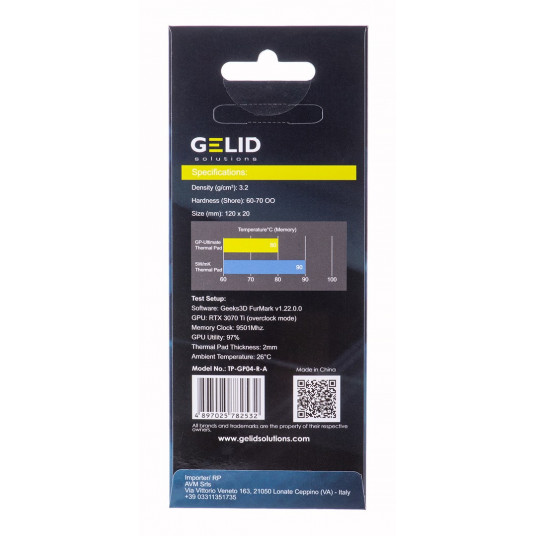 Termopady Gelid Ultimate 120x20x0,5 mm TP-GP04-RA