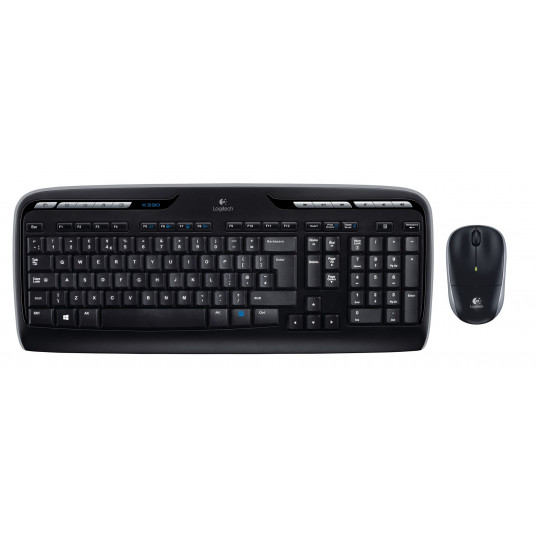 Logitech Wireless Combo MK330 tastatūras pele USB QWERTY ASV starptautiskā versija melna