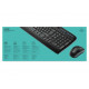 Logitech Wireless Combo MK330 tastatūras pele USB QWERTY ASV starptautiskā versija melna