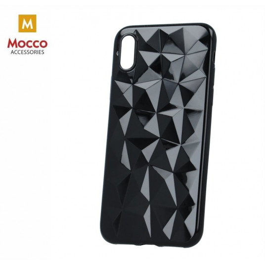 Mocco Trendy Diamonds Silicone Back Case for Huawei Mate 20 Black