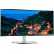 Dell izliekts USB-C centrmezgla monitors U3423WE 34,14 ", IPS, WQHD, 3440 x 1440, 21:9, 5 ms, 300 cd/m², balts, 60 Hz, HDMI portu skaits 2