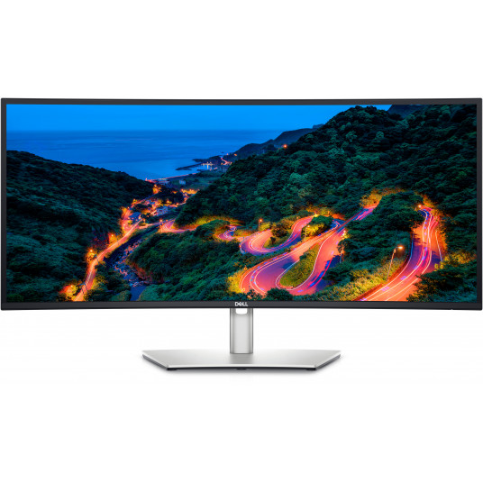 Dell izliekts USB-C centrmezgla monitors U3423WE 34,14 ", IPS, WQHD, 3440 x 1440, 21:9, 5 ms, 300 cd/m², balts, 60 Hz, HDMI portu skaits 2