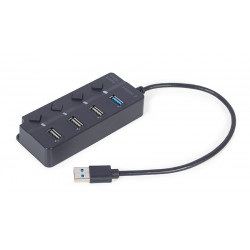 Gembird UHB-U3P1U2P3P-01 4 portu USB centrmezgls (1 x USB 3.1 + 3 x USB 2.0)