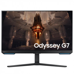 70 cm/28 collu (3840 x 2160) Samsung Odyssey G7 S28BG700EP 16:9 1ms IPS 2xHDMI DisplayPort VESA Pivot UHD 144Hz Gaming Black
