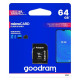 Goodram 64GB Micro SDHC U1-I Class 10 atmiņas karte ar adapteri