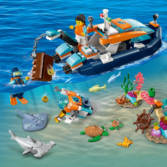 LEGO® 60377 CITY ūdenslīdēju pētnieku kuģis