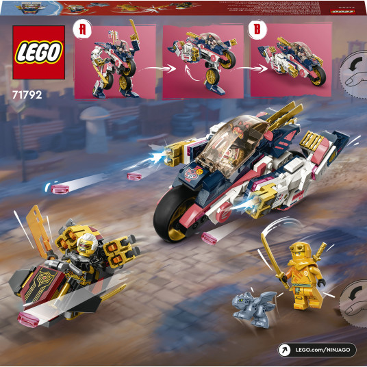 LEGO® 71792 NINJAGO Sora transformējams robotu sacīkšu motocikls