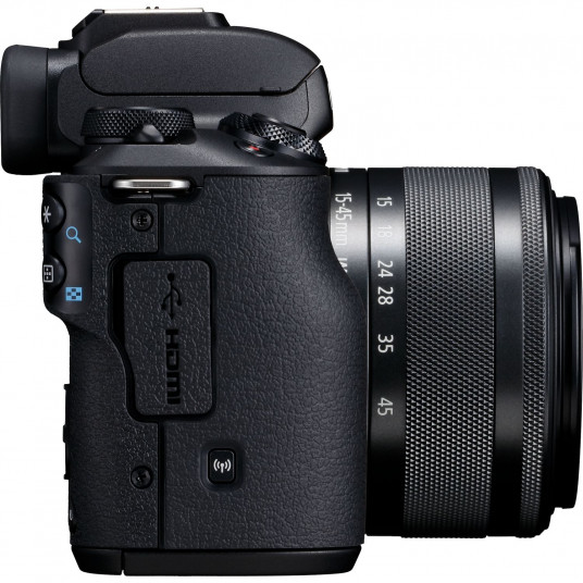 Canon EOS M50 15-45 IS STM + 55-200 IS STM (Black)