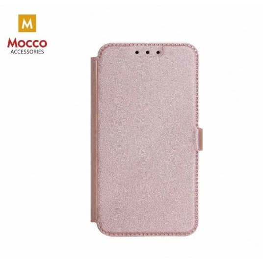 Mocco Shine Book Case For Huawei Y7 / Y7 Prime (2018)Rose Gold