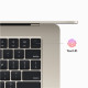 Portatīvais dators MacBook Air 15.3" Apple M2 8C, RAM 8GB, SSD 256GB, Mac OS, INT, Starlight MQKU3ZE/A