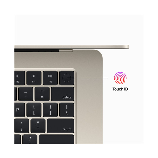 Portatīvais dators MacBook Air 15.3" Apple M2 8C, RAM 8GB, SSD 256GB, Mac OS, INT, Starlight MQKU3ZE/A