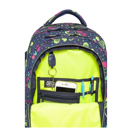 Mugursoma CoolPack Factor Lime Hearts