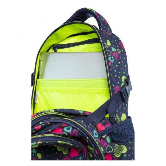 Mugursoma CoolPack Factor Lime Hearts