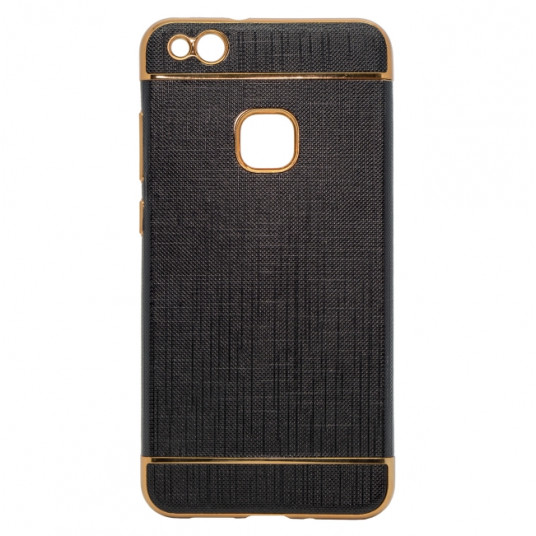 Mocco Exclusive Crown Back Case Silicone Case With Golden Elements for Apple iPhone 6 Plus Black