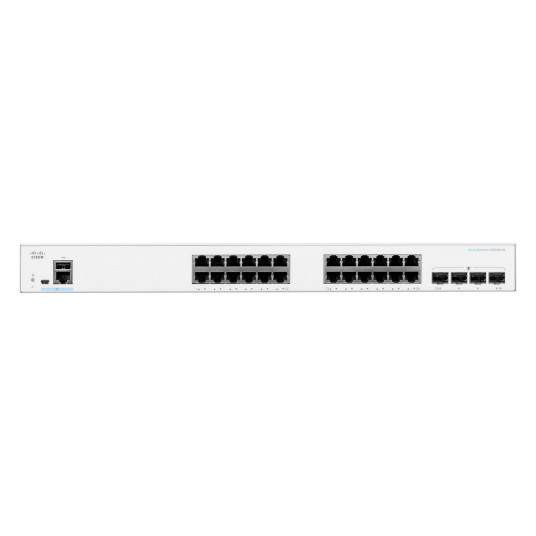 Cisco CBS250-24T-4G-EU tīkla slēdzis pārvaldīts L2/L3 Gigabit Ethernet (10/100/1000) Sudrabs