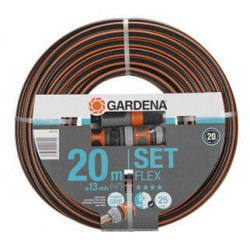 Šļūtene Gardena "Flex" 9x9 13mm (1/2"), 20m ar savienotājiem. 9x9, 18034-20