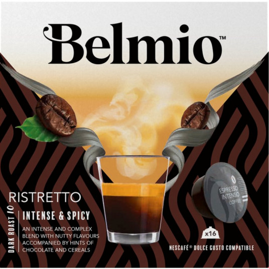 Kafija Dolce Gusto kafijas automātiem Belmio Ristretto BLIO80004, 16 kapsulas kastītē
