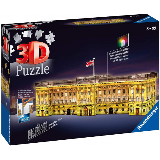 Ravensburger spēle "3D Puzzle Buckingham Palace. Night Edition"