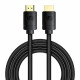 Cable Baseus HDMI 2.1 kabelis 8K 60 Hz 48 Gbps / 4K 120 Hz / 2K 144 Hz 3D eARC QMS