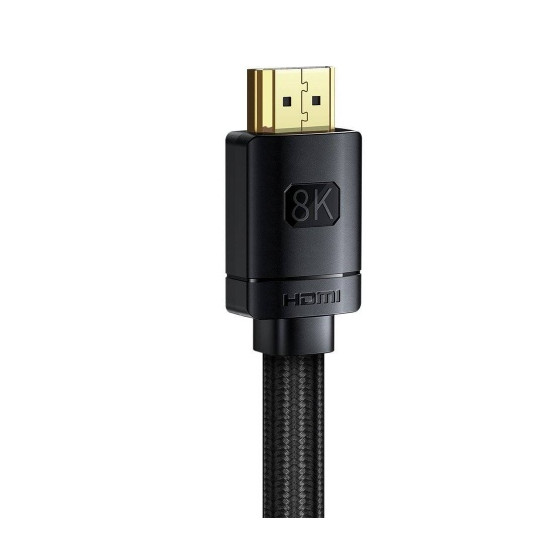 Cable Baseus HDMI 2.1 kabelis 8K 60 Hz 48 Gbps / 4K 120 Hz / 2K 144 Hz 3D eARC QMS