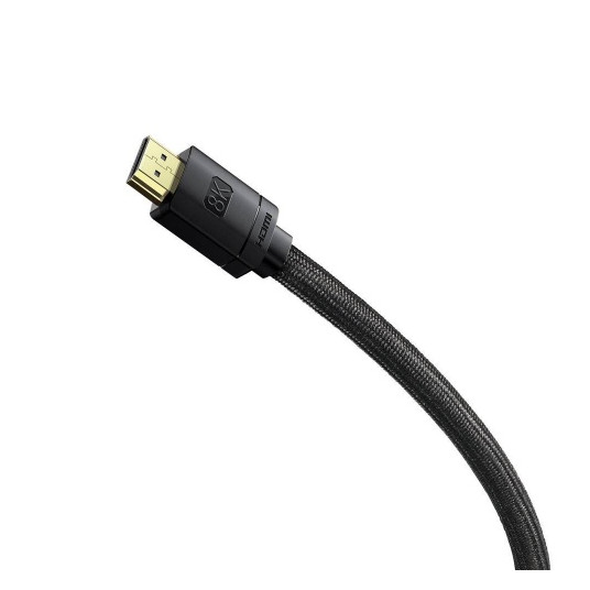 Cable Baseus HDMI 2.1 kabelis 8K 60 Hz 48 Gbps / 4K 120 Hz / 2K 144 Hz 3D eARC QMS