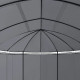 Dārza nojume ar aizkariem, 520x349x255 cm, antracītpelēka