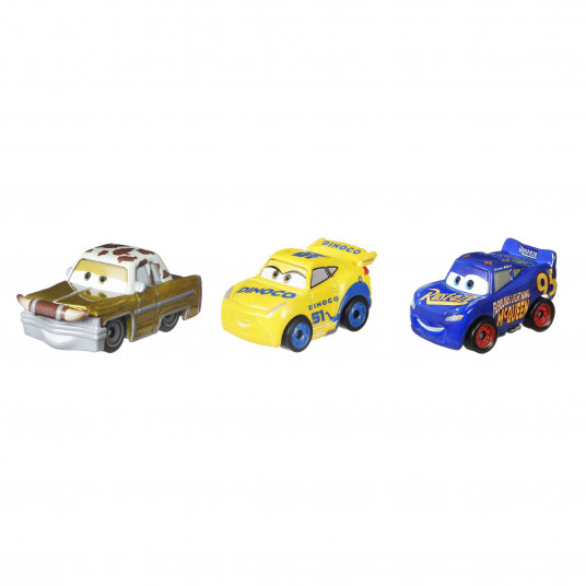 Trīs CARS 3 automašīnu modeļu komplekts "Mini Racer".