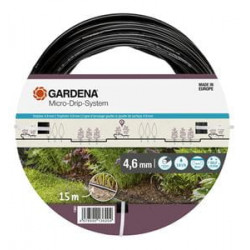 Gardena Micro-Drip-System zemējuma pilienu līnija 4,6 mm (3/16 collas) 15m01362-20