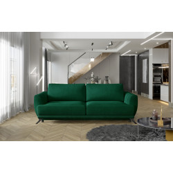 Dīvāns-gulta Megis ar gultas veļas kasti zaļa, Monolith 37